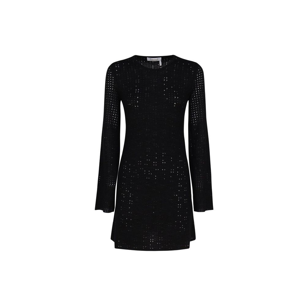 Black Cashmere Casual Dress
