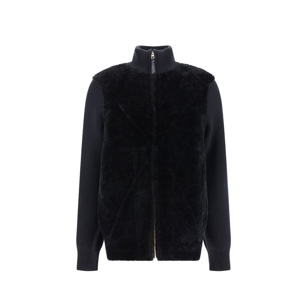 Black Lamb Fur Clothing
