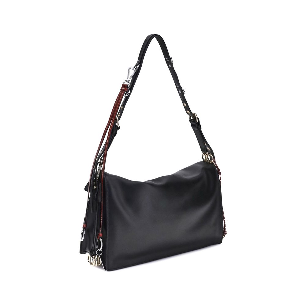 Black Calf Leather Bos Taurus Shoulder Bag