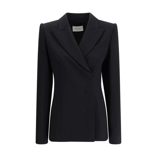 Black Fleece Wool Coat