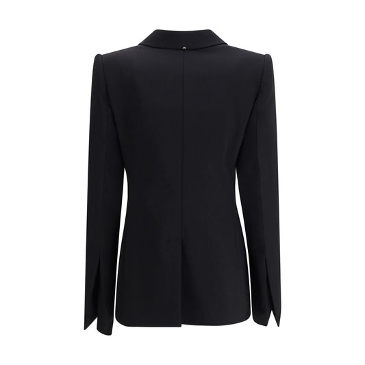 Black Fleece Wool Coat