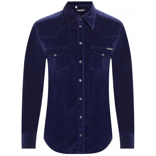 Blue Cotton Shirt