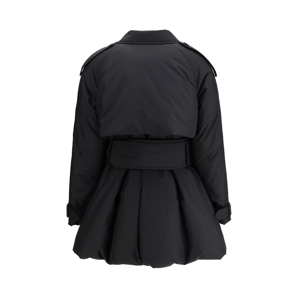 Black Polyester Coat