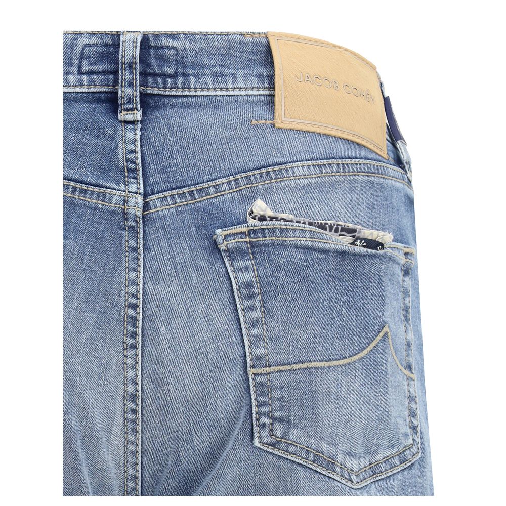 Blue Cotton Relaxed Fit Jeans