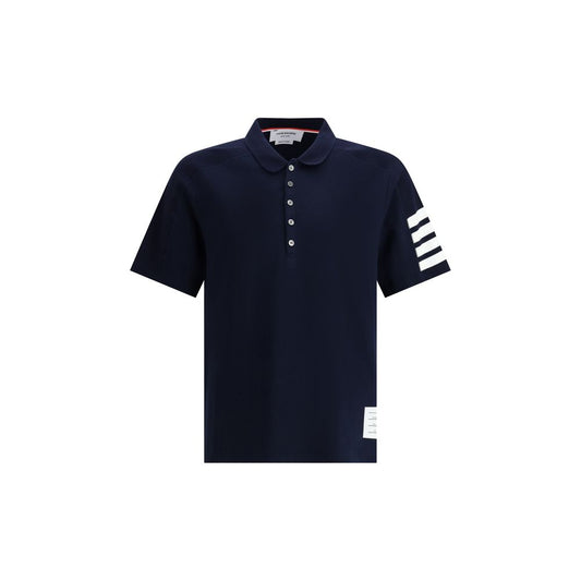 Blue Cotton Polo Shirt