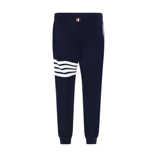 Blue Cotton Joggers (Workout Pants)