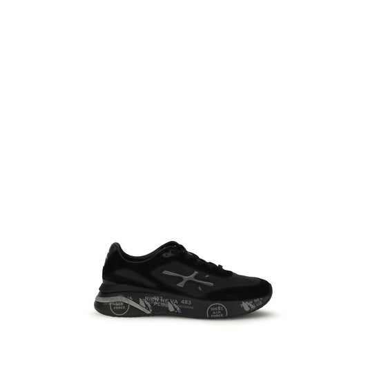 Black Rubber Chunky Sneakers