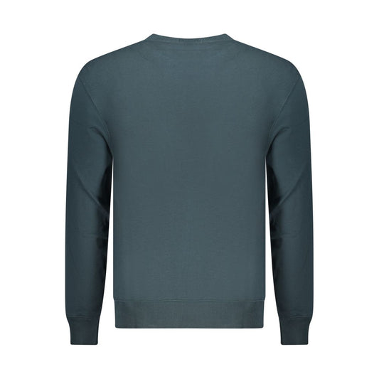 Blue Cotton Men Sweater