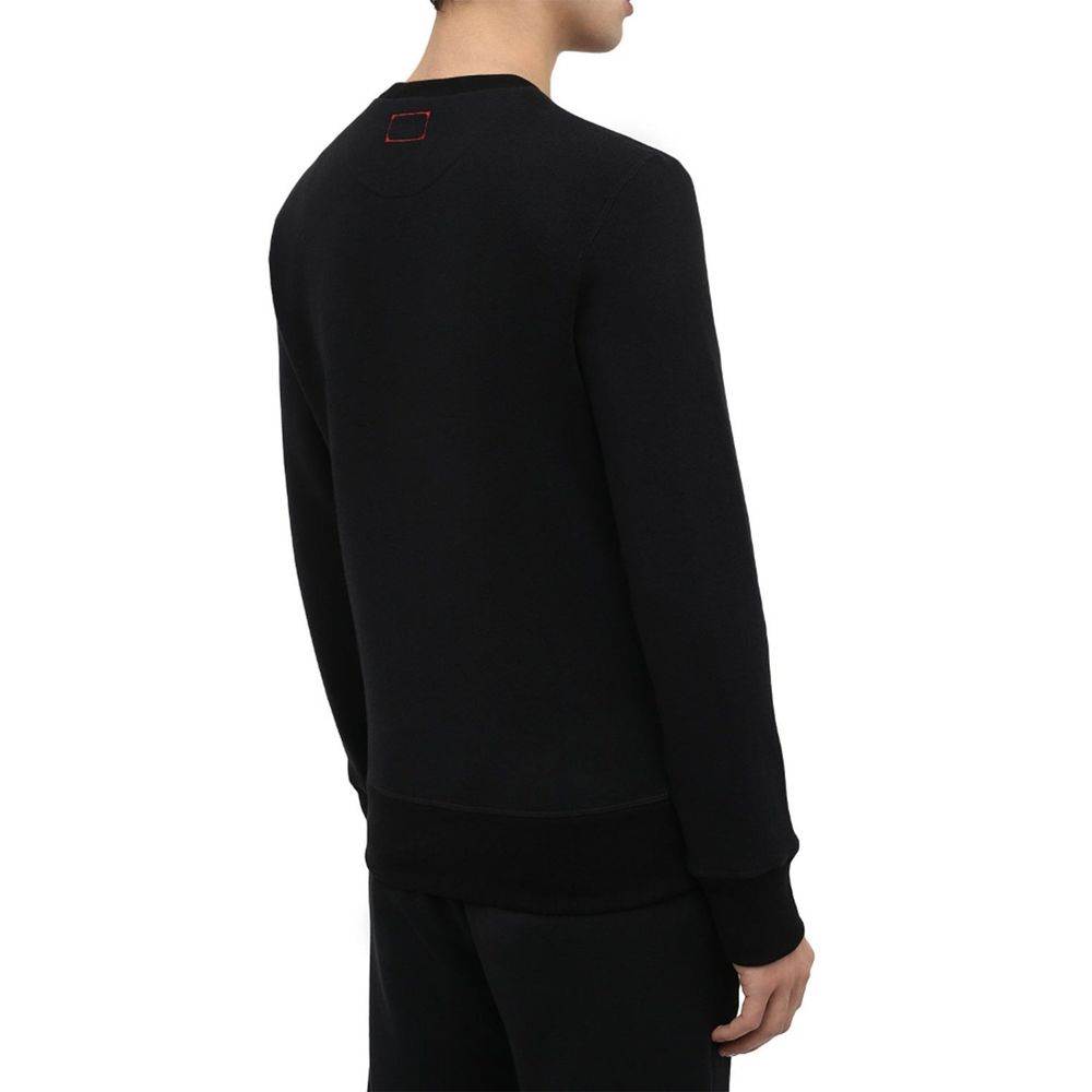 Black Cotton Sweatshirt