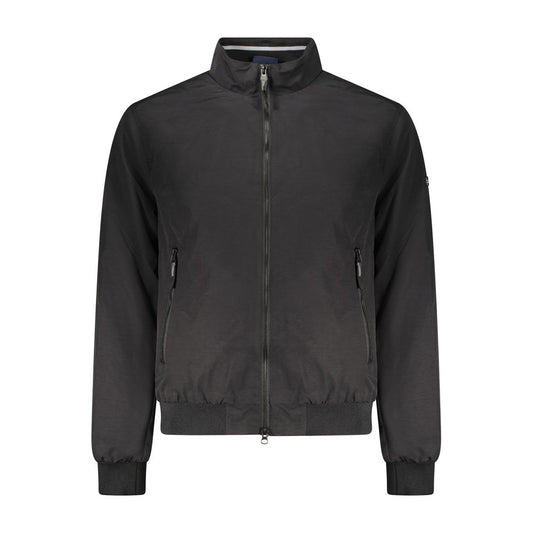 Black Cotton Men Jacket
