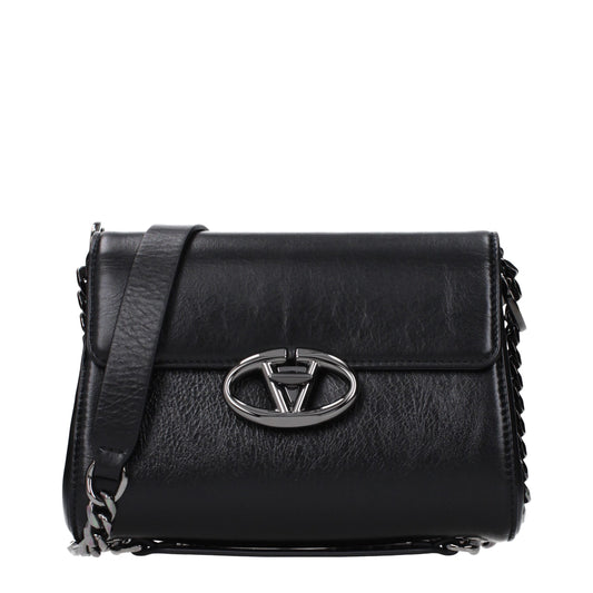 Black Leather Crossbody Bag