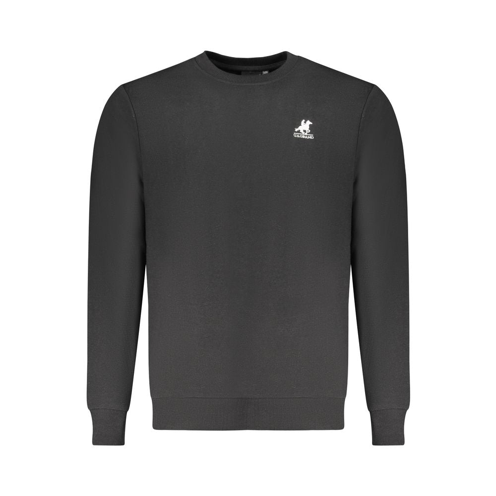 Black Cotton Men's Sweatshirt