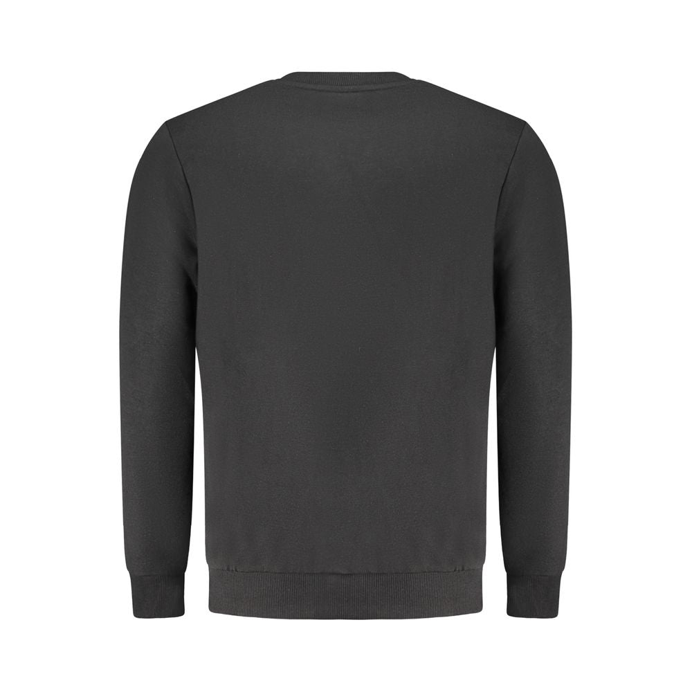 Black Cotton Men's Sweatshirt