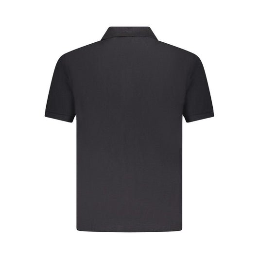 Black Cotton Polo Shirt