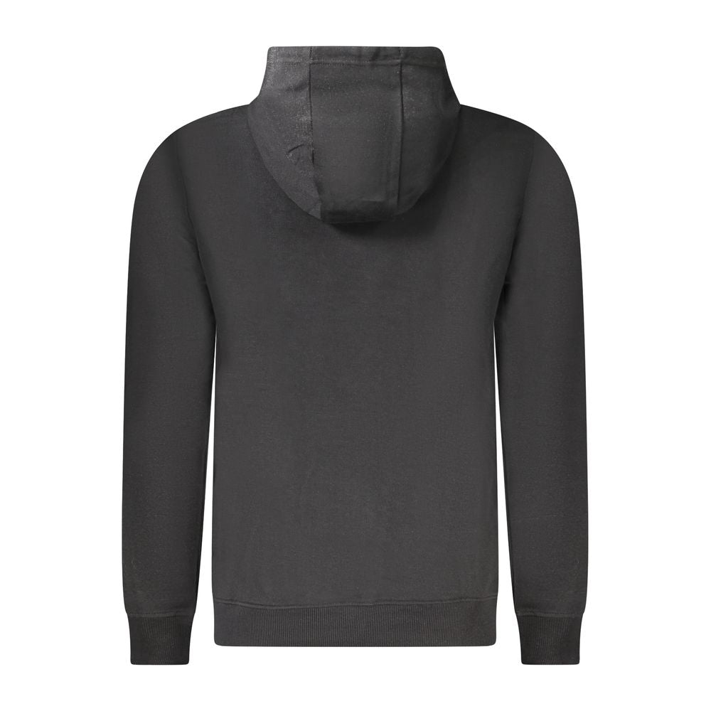 Black Cotton Men's Hoodie